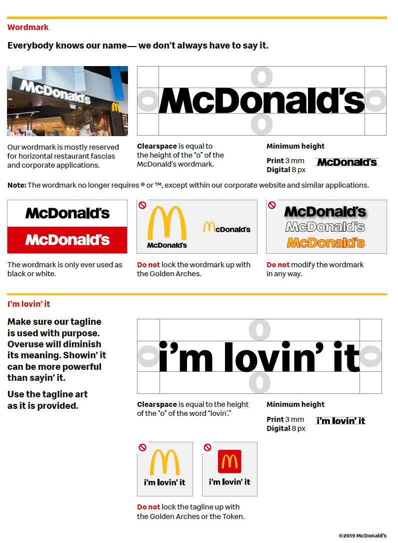 Brand Guideline McDonalds